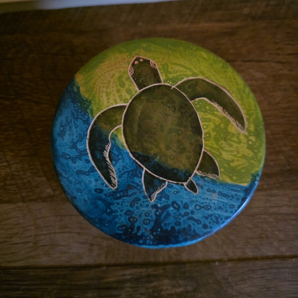 Colorful Sea Turtle  Art